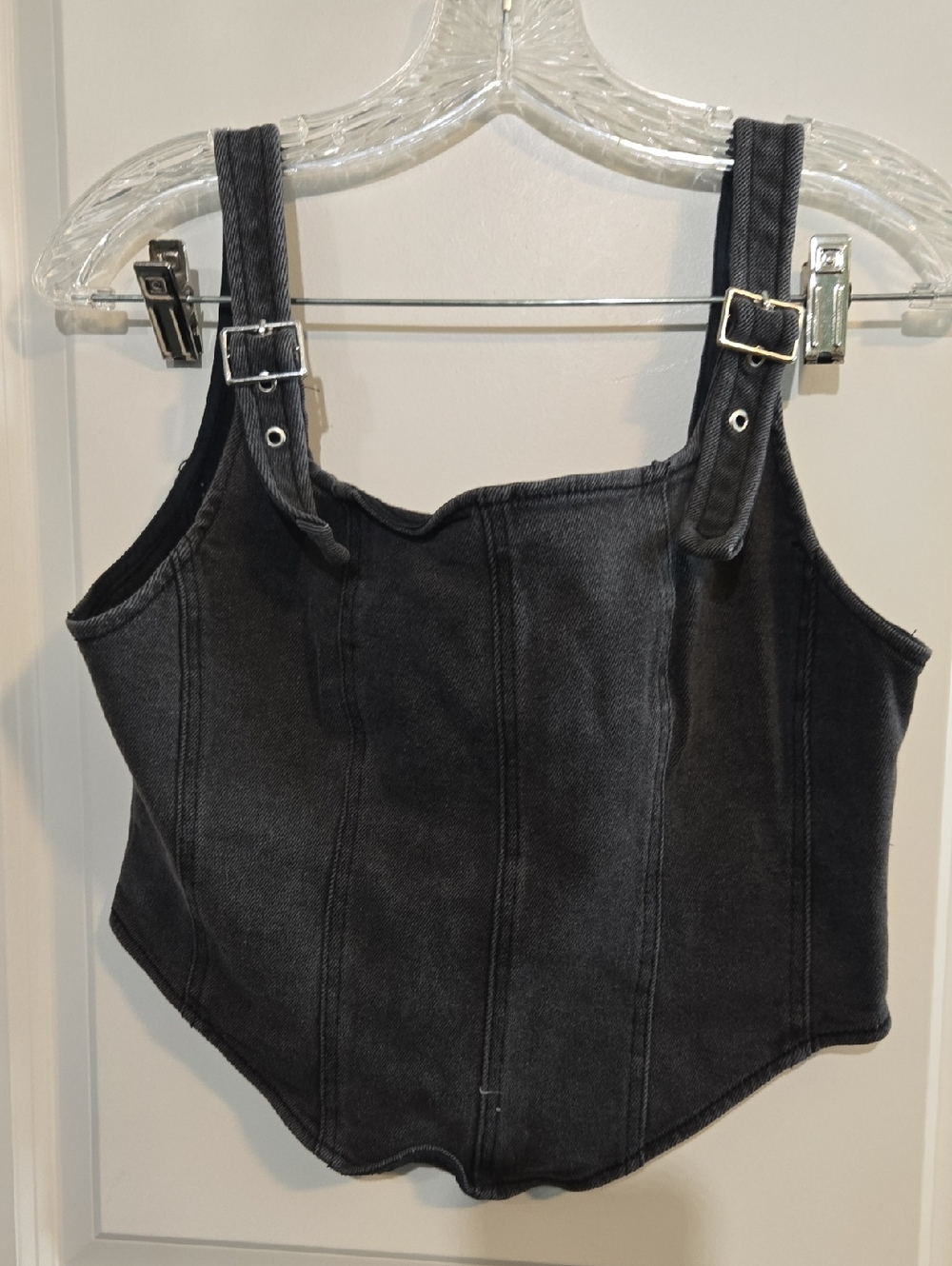 wild fable Black  Corset Style CropTop